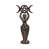 Triple Goddess Figurine Bronzed Wiccan Idol Ornament | Gothic Giftware - Alternative, Fantasy and Gothic Gifts