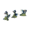 Triple Trouble Small Set of Three Dragon Infant Ornaments | Gothic Giftware - Alternative, Fantasy and Gothic Gifts