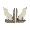 Wardens of the North White Wolf Bookends | Gothic Giftware - Alternative, Fantasy and Gothic Gifts