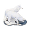 Warriors of Winter Wolf Figurine by Lisa Parker Snowy Wolf Ornament | Gothic Giftware - Alternative, Fantasy and Gothic Gifts