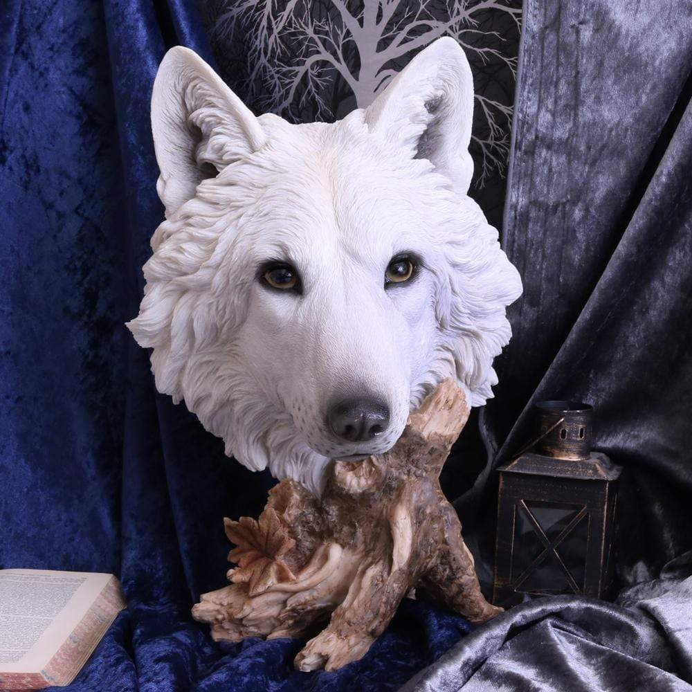 Wild Winter White Wolf Bust 27.5cm– Gothic Giftware - Alternative ...