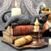 Witching Hour Cat Figurine by Lisa Parker Black Cat & Candle Ornament | Gothic Giftware - Alternative, Fantasy and Gothic Gifts