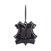 Harry Potter Hogwarts Crest Silver Weighted Hanging Ornament 6cm